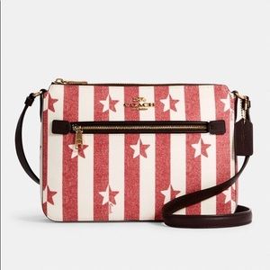 GALLERY FILE BAG WITH STRIPE STAR PRINT